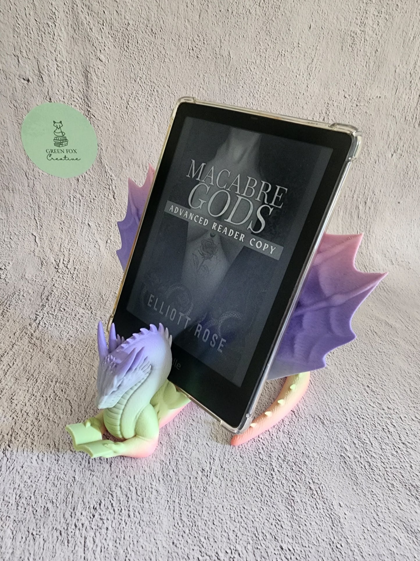 Custom 3D Printed Dragon/Wyrm Kindle/Phone/Tablet Holder