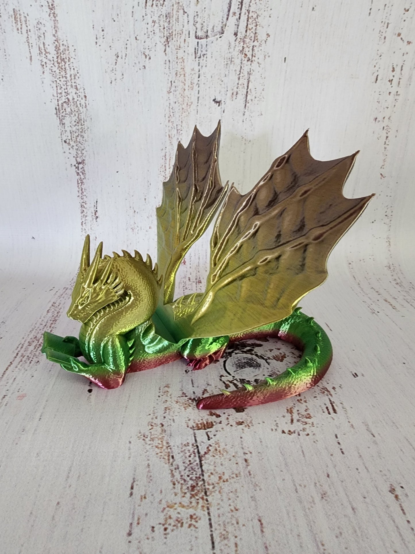 Dragon Wyrm Kindle/Phone/Tablet Holder - In stock colour Green & Gold
