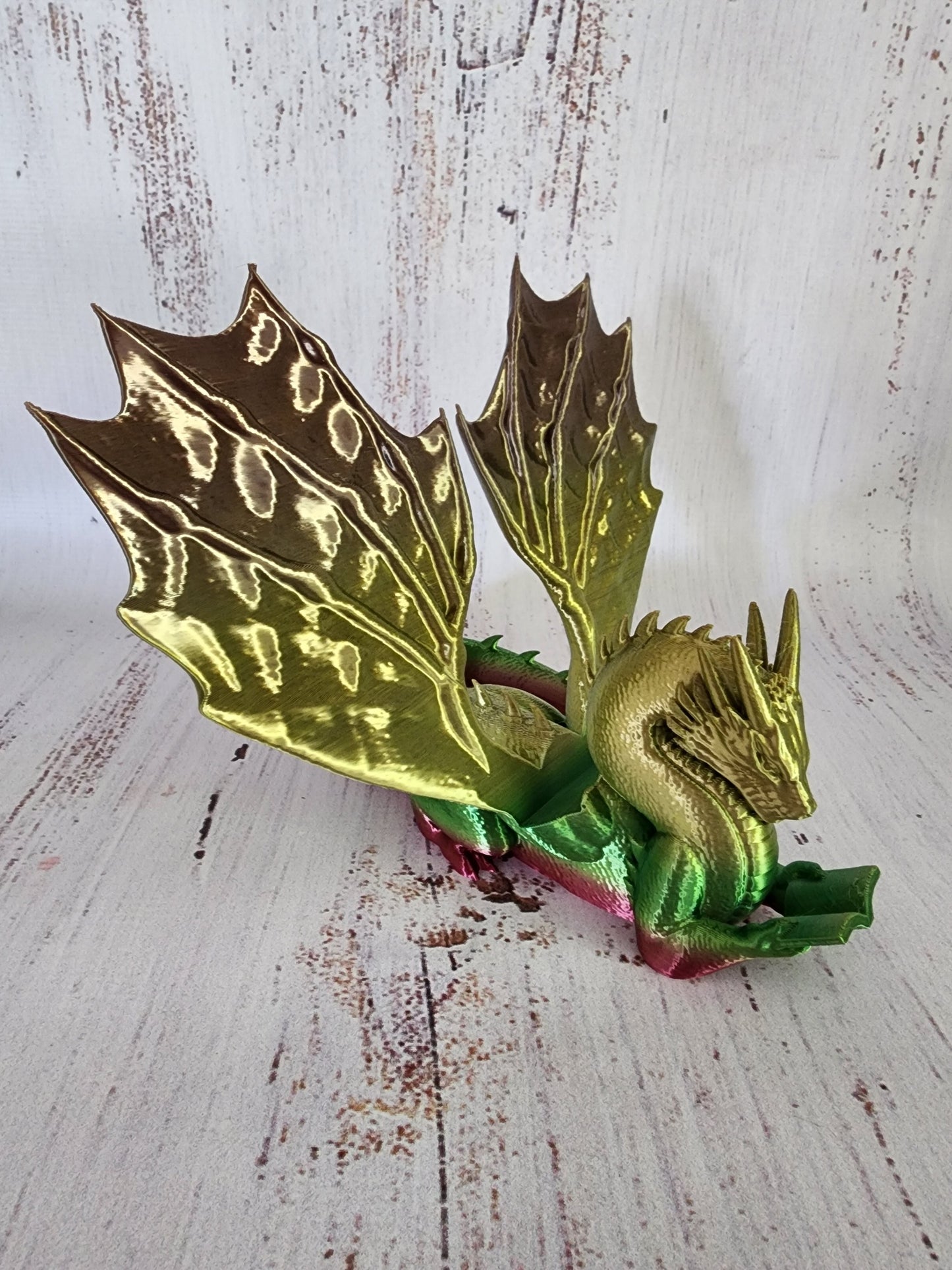 Dragon Wyrm Kindle/Phone/Tablet Holder - In stock colour Green & Gold