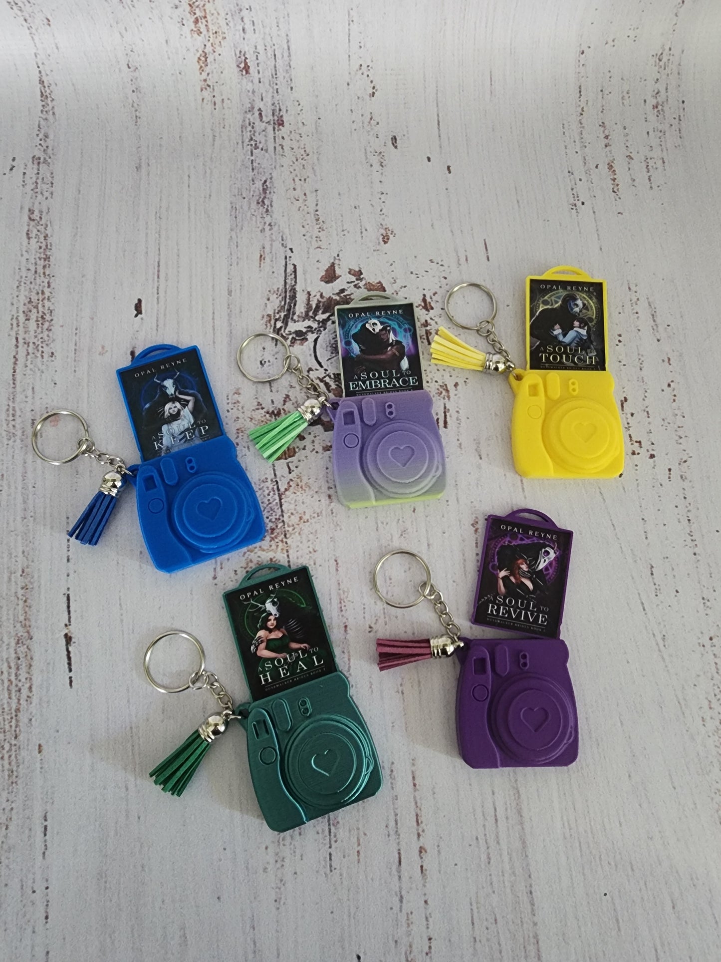 Custom Polaroid Instax Camera Keyrings with Slide