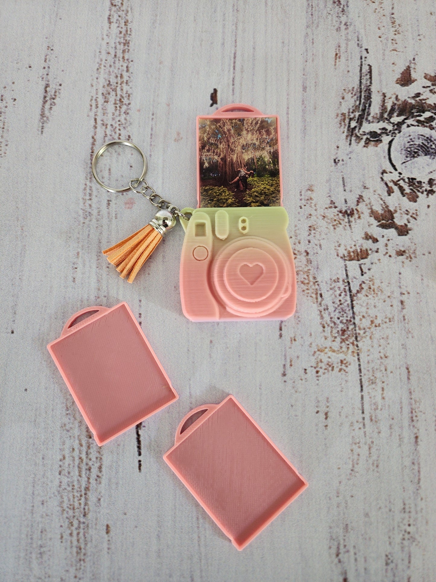 Custom Polaroid Instax Camera Keyrings with Slide