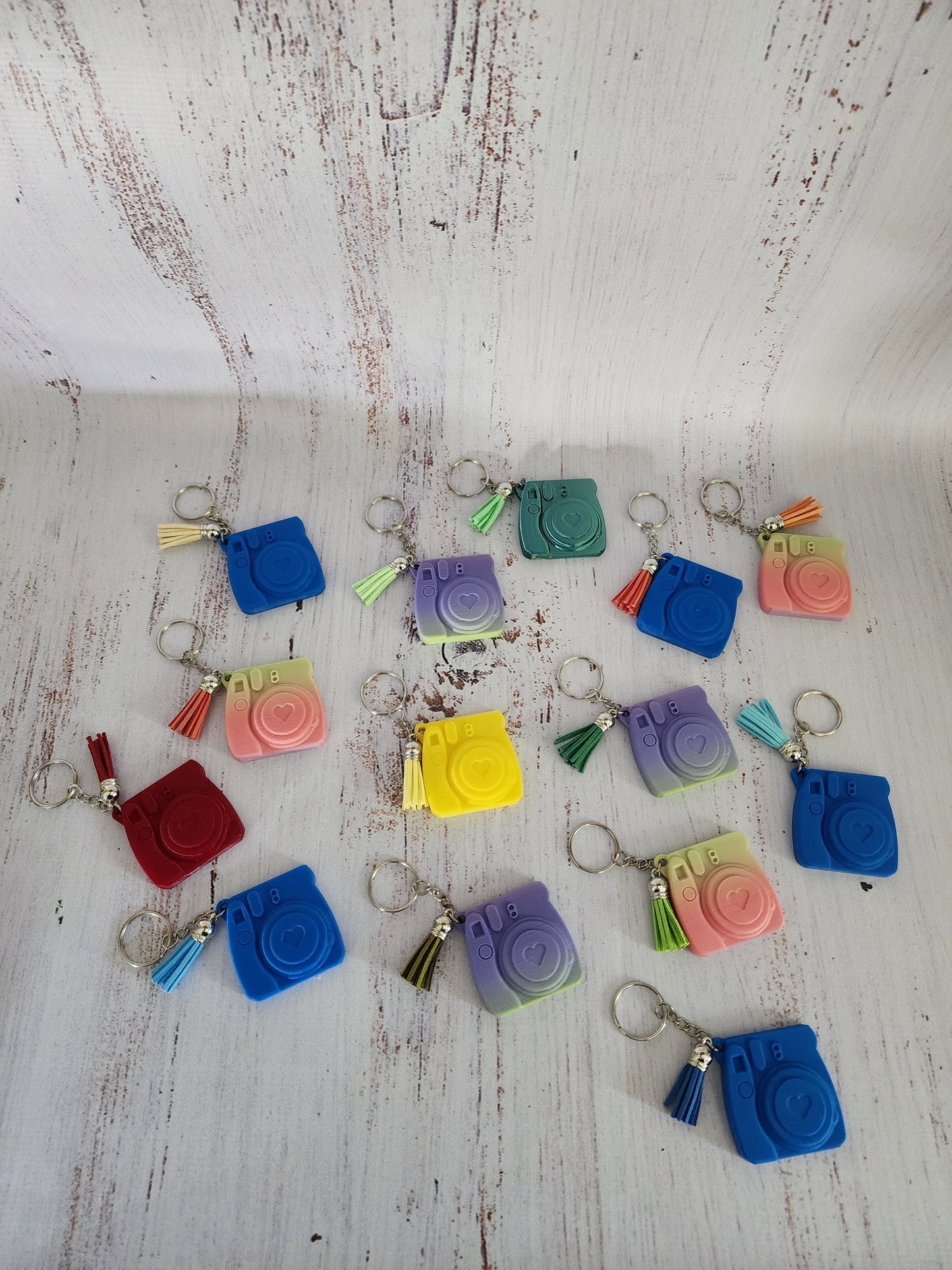 Custom Polaroid Instax Camera Keyrings with Slide