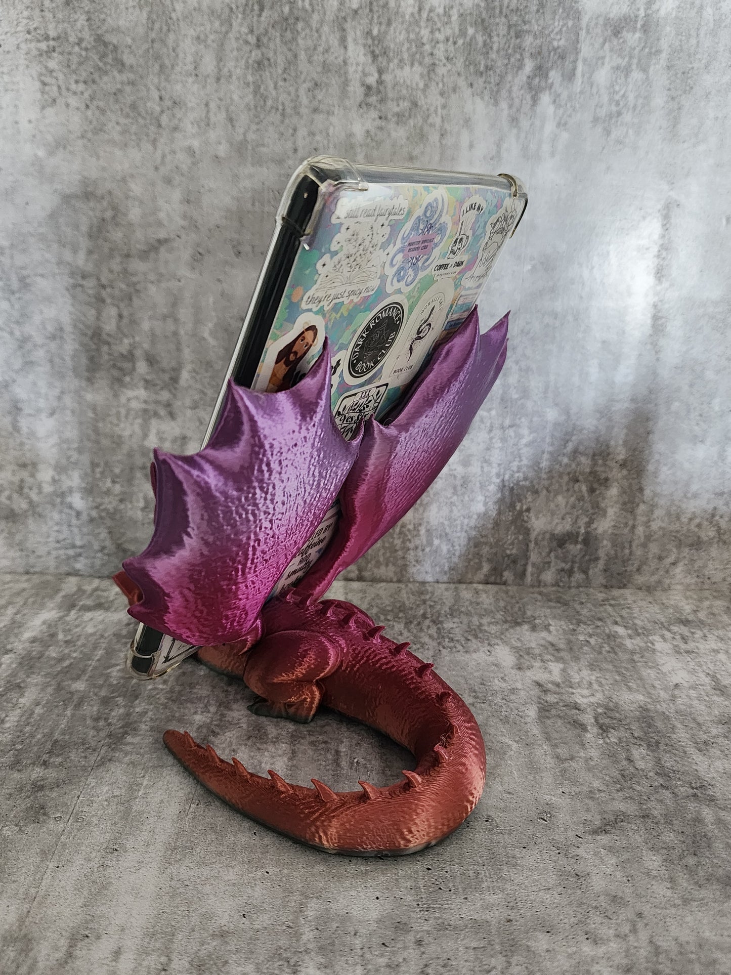 Dragon Wyrm Kindle/Phone/Tablet Holder - In stock colour Pinks