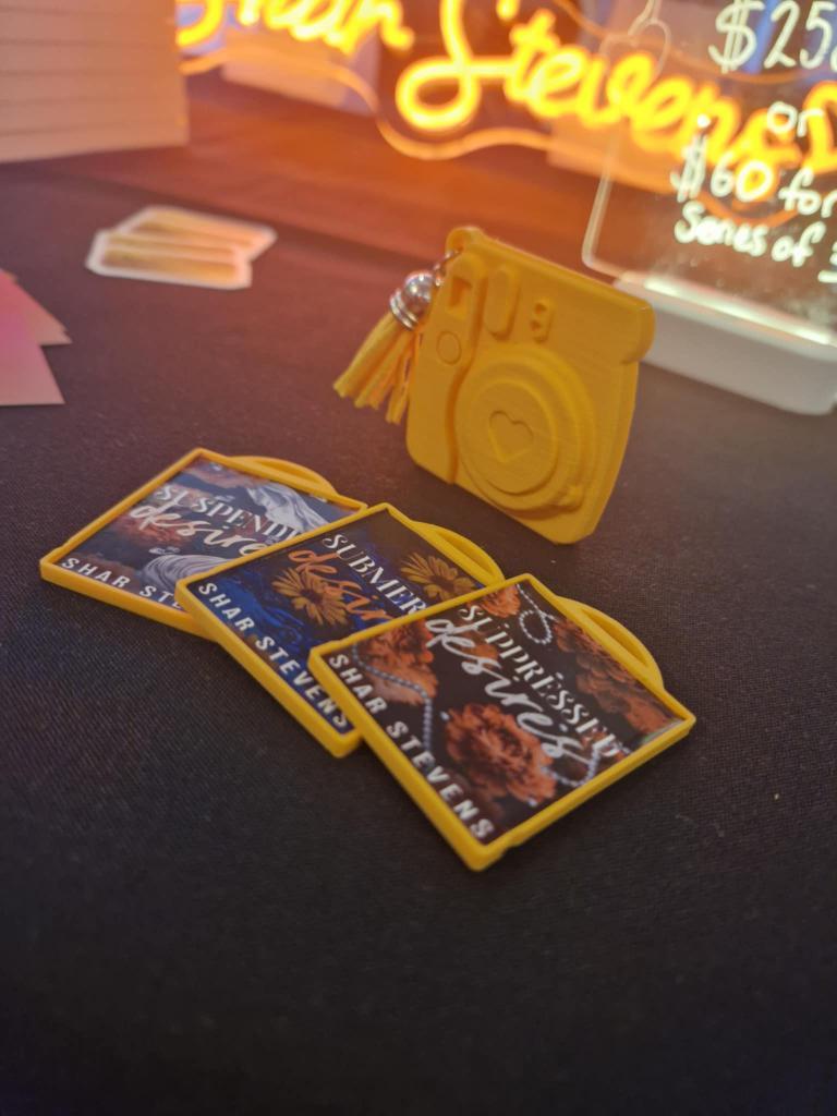 Custom Polaroid Instax Camera Keyrings with Slide
