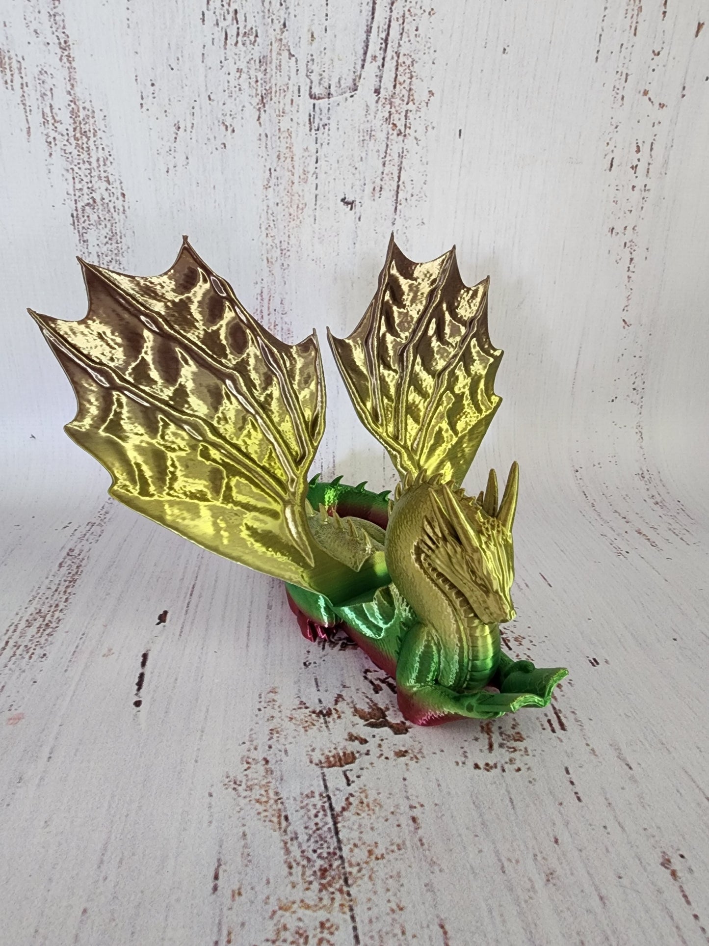 Dragon Wyrm Kindle/Phone/Tablet Holder - In stock colour Green & Gold