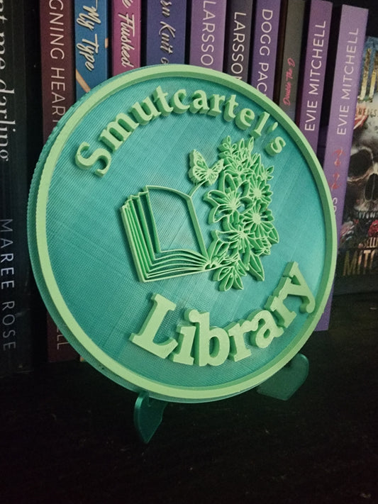 Personalised Library Sign CUSTOM Product - Made to Order